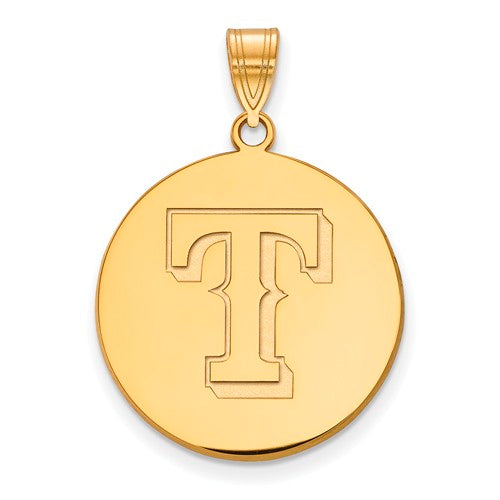 SS w/GP MLB  Texas Rangers Large Disc Pendant