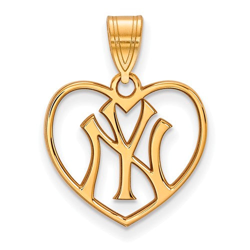SS w/GP MLB  New York Yankees NY Pendant in Heart