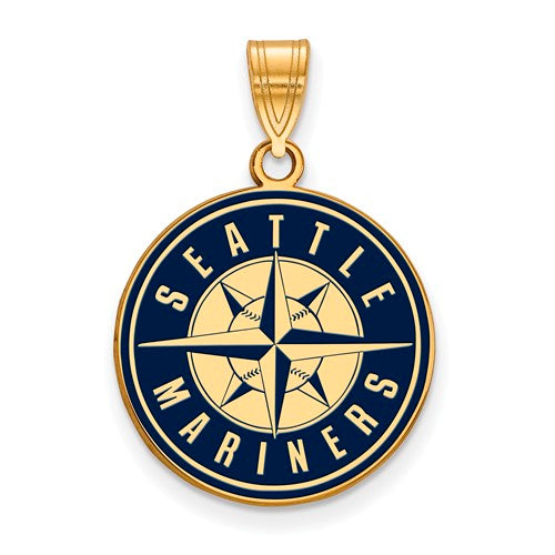 SS w/GP MLB  Seattle Mariners Large Enamel Pendant