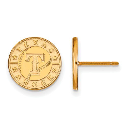 SS w/GP MLB  Texas Rangers Small Disc Earrings