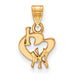 SS w/GP MLB  New York Yankees Small I Love Logo Pendant