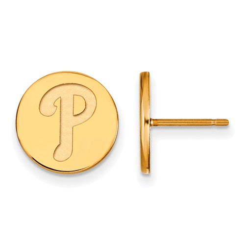 SS w/GP MLB  Philadelphia Phillies Small Disc Earrings