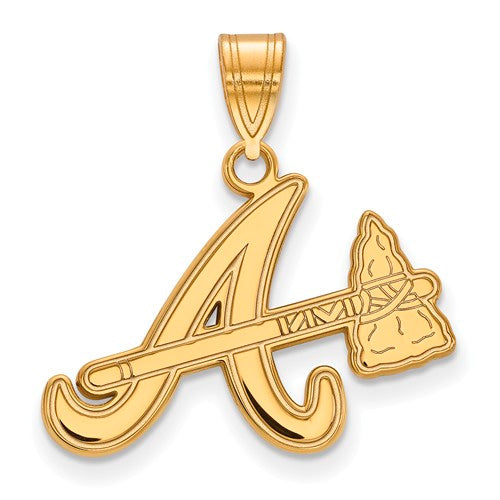 SS w/GP MLB  Atlanta Braves Medium A w/tomahawk Pendant