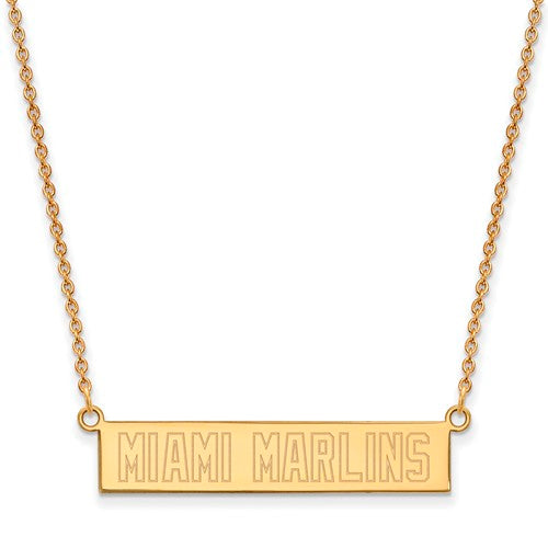 SS GP  Miami Marlins Small Bar Necklace