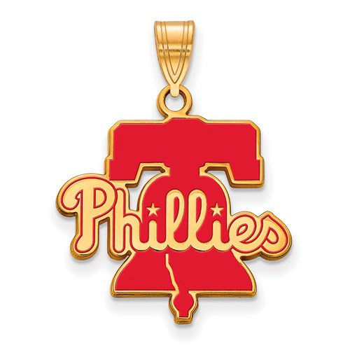 SS w/GP MLB  Philadelphia Phillies Large Enamel Pendant