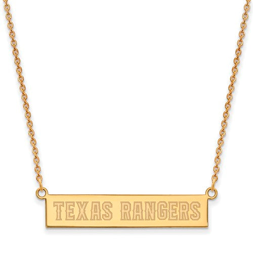 SS GP  Texas Rangers Small Bar Necklace