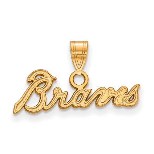 SS w/GP MLB  Atlanta Braves Small "BRAVES" Pendant
