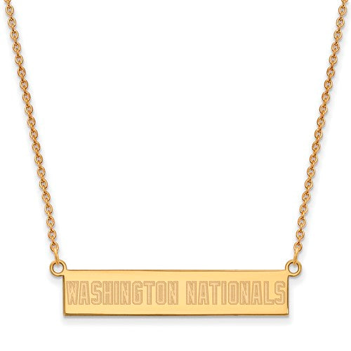 SS GP  Washington Nationals Small Bar Necklace