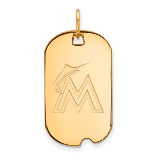 SS GP  Miami Marlins Small Dog Tag