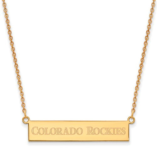 SS GP  Colorado Rockies Small Bar Necklace