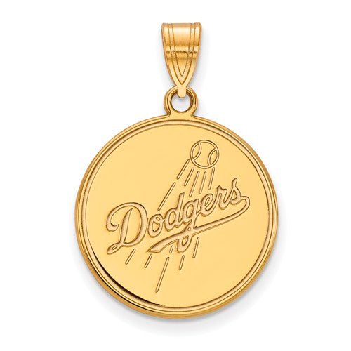 SS w/GP MLB  Los Angeles Dodgers Large Logo Pendant