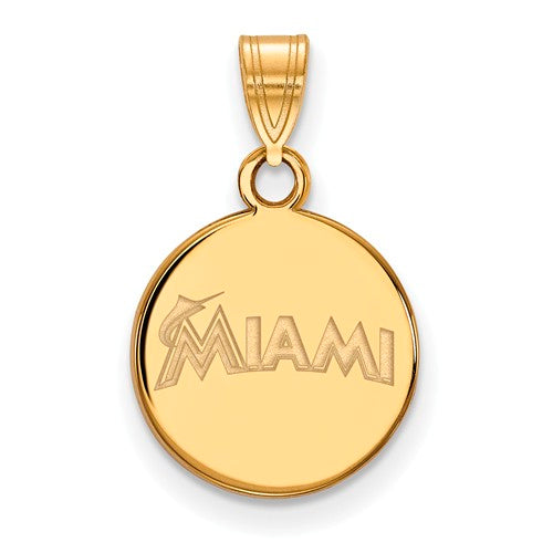 SS GP  Miami Marlins Small "MIAMI" Disc Pendant