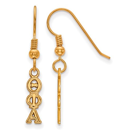 SS w/GP Theta Phi Alpha XS Dangle Earrings