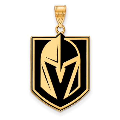 GP Sterling Silver Vegas Golden Knights XL Enameled Pendant