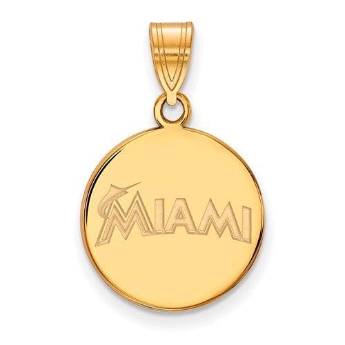 SS GP  Miami Marlins Medium "MIAMI" Disc Pendant