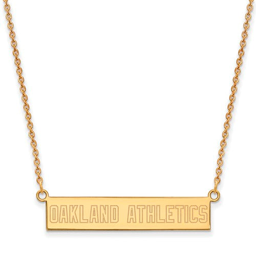 SS GP  Oakland Athletics Small Bar Necklace
