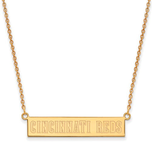SS GP  Cincinnati Reds Small Bar Necklace