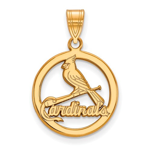 SS w/GP MLB  St. Louis Cardinals Medium Pendant in Circle