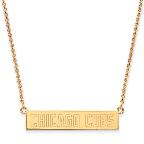 SS GP  Chicago Cubs Small Bar Necklace