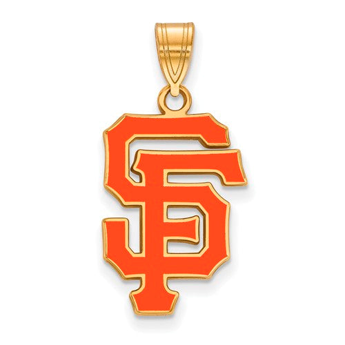 SS w/GP MLB  San Francisco Giants Large Enamel SF Pendant