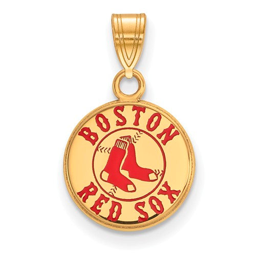 SS w/GP MLB  Boston Red Sox Small Enamel Pendant