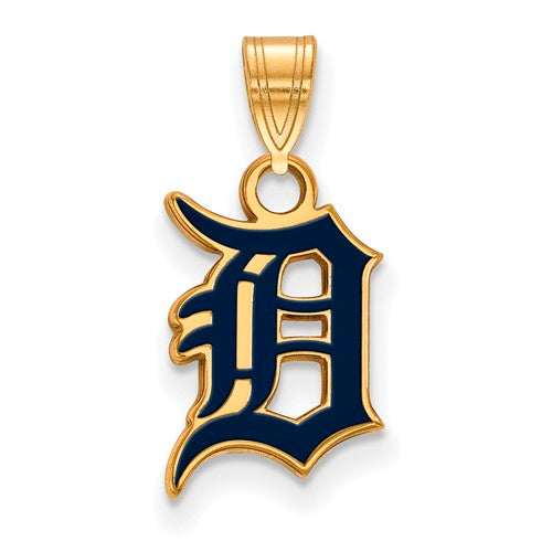 SS w/GP MLB  Detroit Tigers Small Enamel Pendant