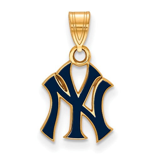 SS w/GP MLB  New York Yankees Small Enamel Pendant