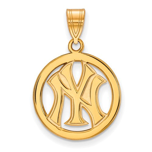 SS w/GP MLB  New York Yankees Small NY Pendant in Circle