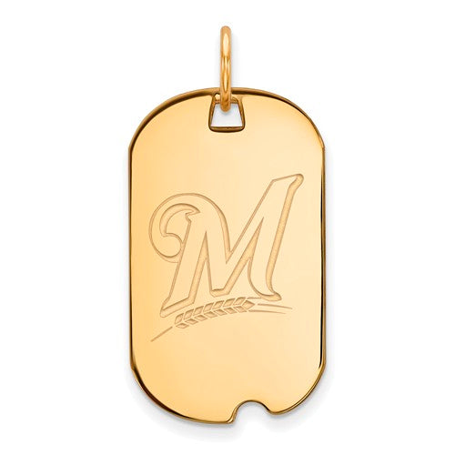SS GP  Milwaukee Brewers Small Dog Tag