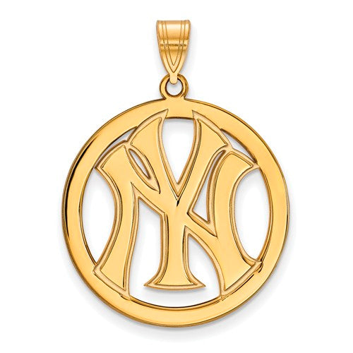 SS w/GP MLB  New York Yankees Large NY Pendant in Circle