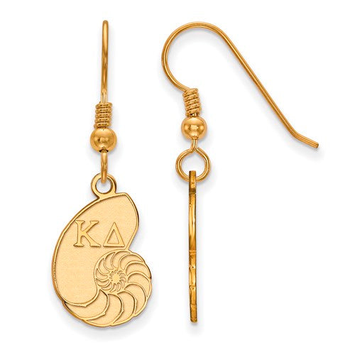 SS w/GP Kappa Delta Small Dangle Earrings