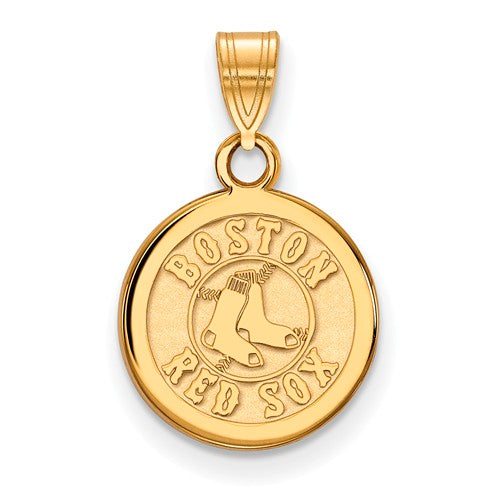 SS w/GP MLB  Boston Red Sox Small Disc Pendant