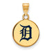 SS w/GP MLB  Detroit Tigers Small Enamel Disc Pendant