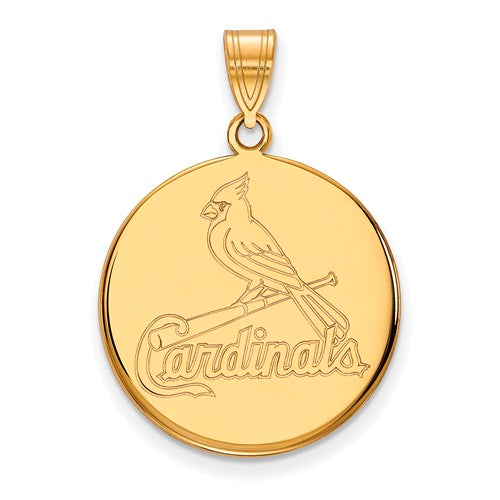 SS w/GP MLB  St. Louis Cardinals Large Disc Pendant