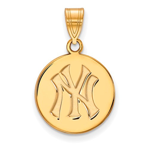 SS w/GP MLB  New York Yankees Medium NY Disc Pendant