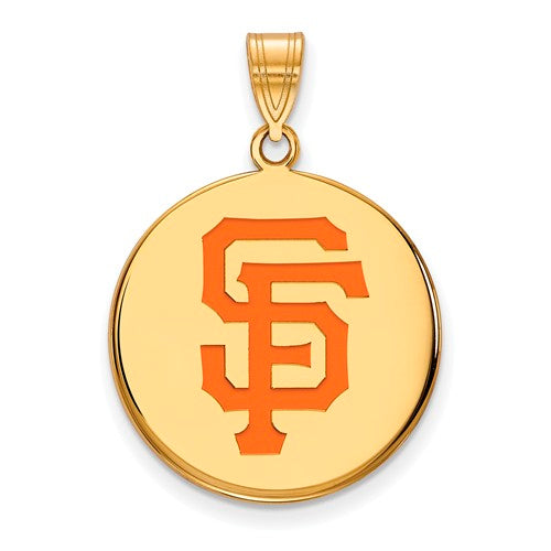 SS w/GP MLB  San Francisco Giants Large Enamel Disc Pendant