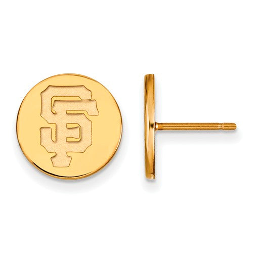 SS w/GP MLB  San Francisco Giants Small Disc Earrings