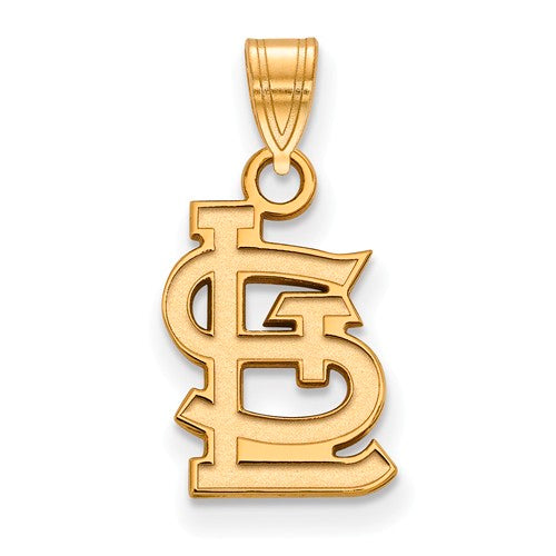 SS w/GP MLB  St. Louis Cardinals Small Cap Logo Pendant