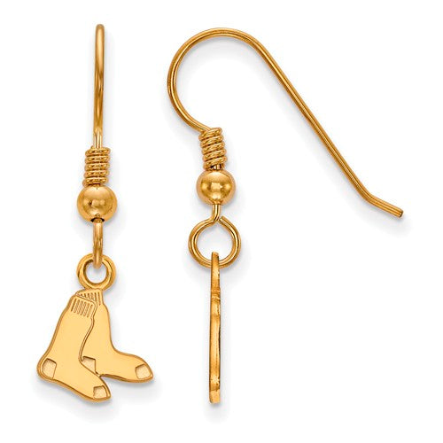 SS w/GP MLB  Boston Red Sox XS Logo Dangle Earrings