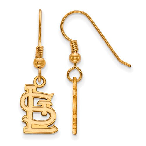 SS w/GP MLB  St. Louis Cardinals Small Dangle Earrings
