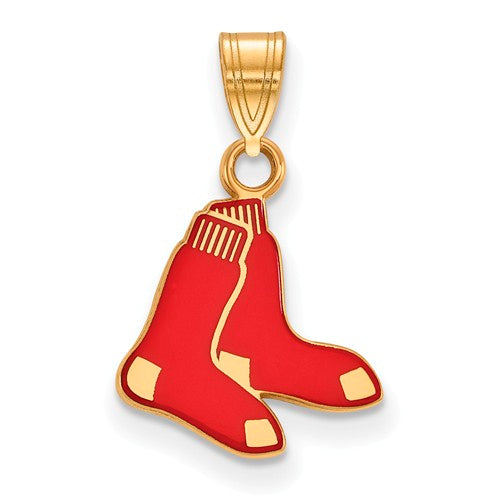 SS w/GP MLB  Boston Red Sox Small Enamel Logo Pendant