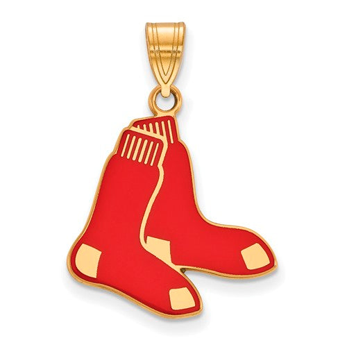 SS w/GP MLB  Boston Red Sox Large Enamel Logo Pendant