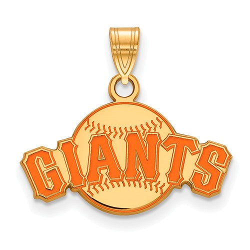 SS w/GP MLB  San Francisco Giants Small Enamel Pendant