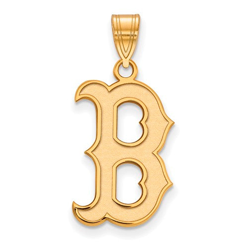 SS w/GP MLB  Boston Red Sox Large B Logo Pendant