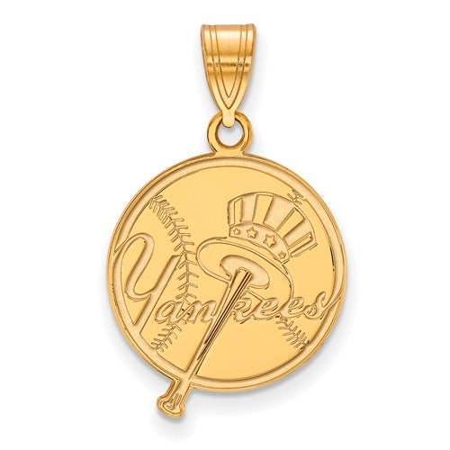 SS w/GP MLB  New York Yankees Large Logo Pendant