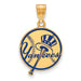 SS w/GP MLB  New York Yankees Medium Enamel Logo Disc Pendant