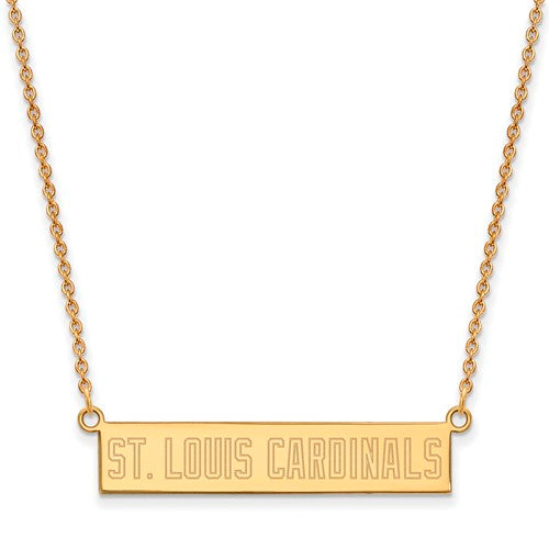 SS GP  St. Louis Cardinals Small Bar Necklace