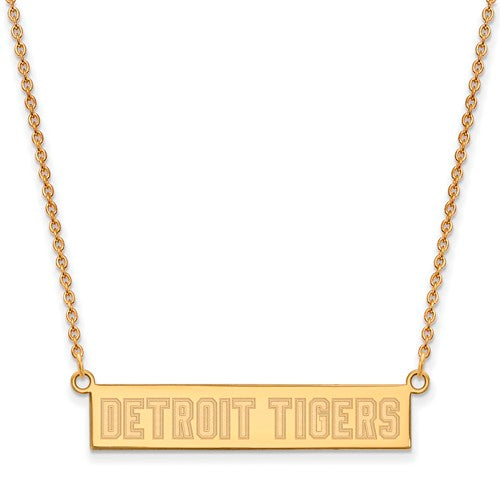 SS GP  Detroit Tigers Small Bar Necklace