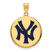 SS w/GP MLB  New York Yankees Large Enamel NY Alternate Disc Pendant