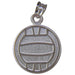 Volleyball Sterling Silver Large Pendant